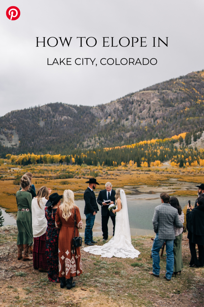pinterest cover for how to elope in lake city, colorado