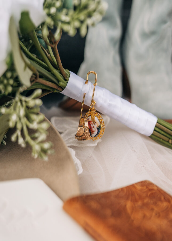 photo of brides deceased father